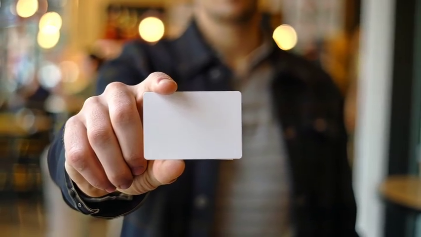 thumbnail for video business card card